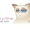 Zakochany Grumpy Cat Wzór na Kubek
