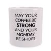 Coffee strong, monday short - wizualizacja